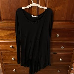 NWT black high low top. Cotton and modal